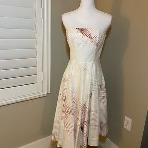 WHBM asymmetrical strapless sundress